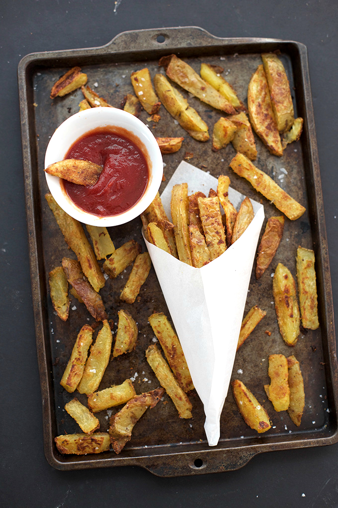 The PERFECT oven fries - crispy on the outside, fluffy on the inside. The secret is the method! 