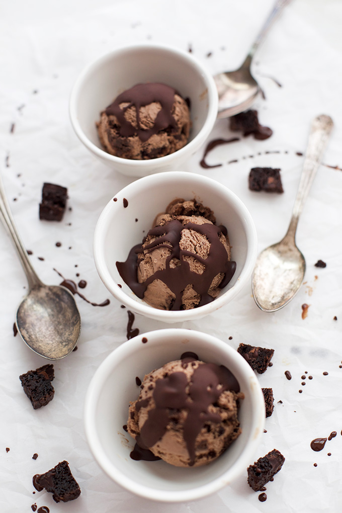 Dairy free fudge brownie ice cream - Rich and delicious without being too heavy. 