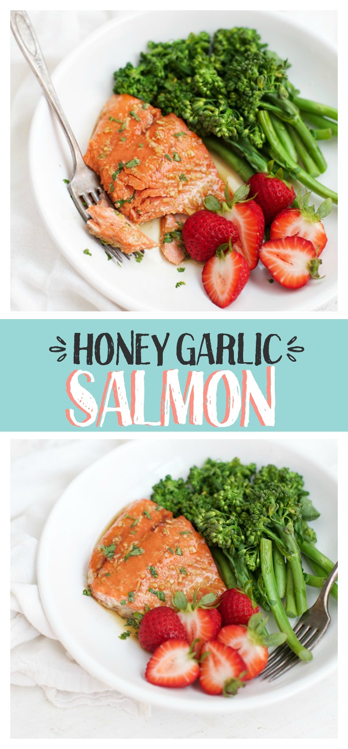 Honey Garlic Salmon - This easy weeknight dinner is a cinch to pull together. It's incredible how much flavor we can get from so few ingredients!
