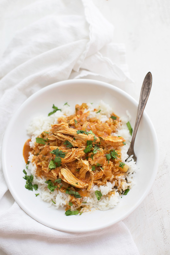 Slow Cooker Chicken Tikka Masala - One of our favorite dishes gets a slow cooker makeover! 