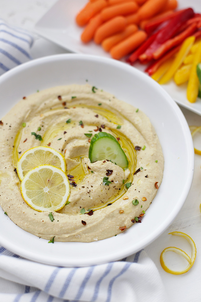 Lemon Hummus - A classic with a citrus twist, this bright, flavorful hummus is a perfect to dip, spread, or dollop. We love this one! 
