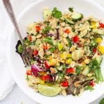 Spring Roll Quinoa Salad - The perfect meal prep lunch! (Gluten free & Vegan)