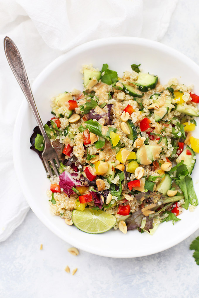 Spring Roll Quinoa Salad (Gluten Free & Vegan!)