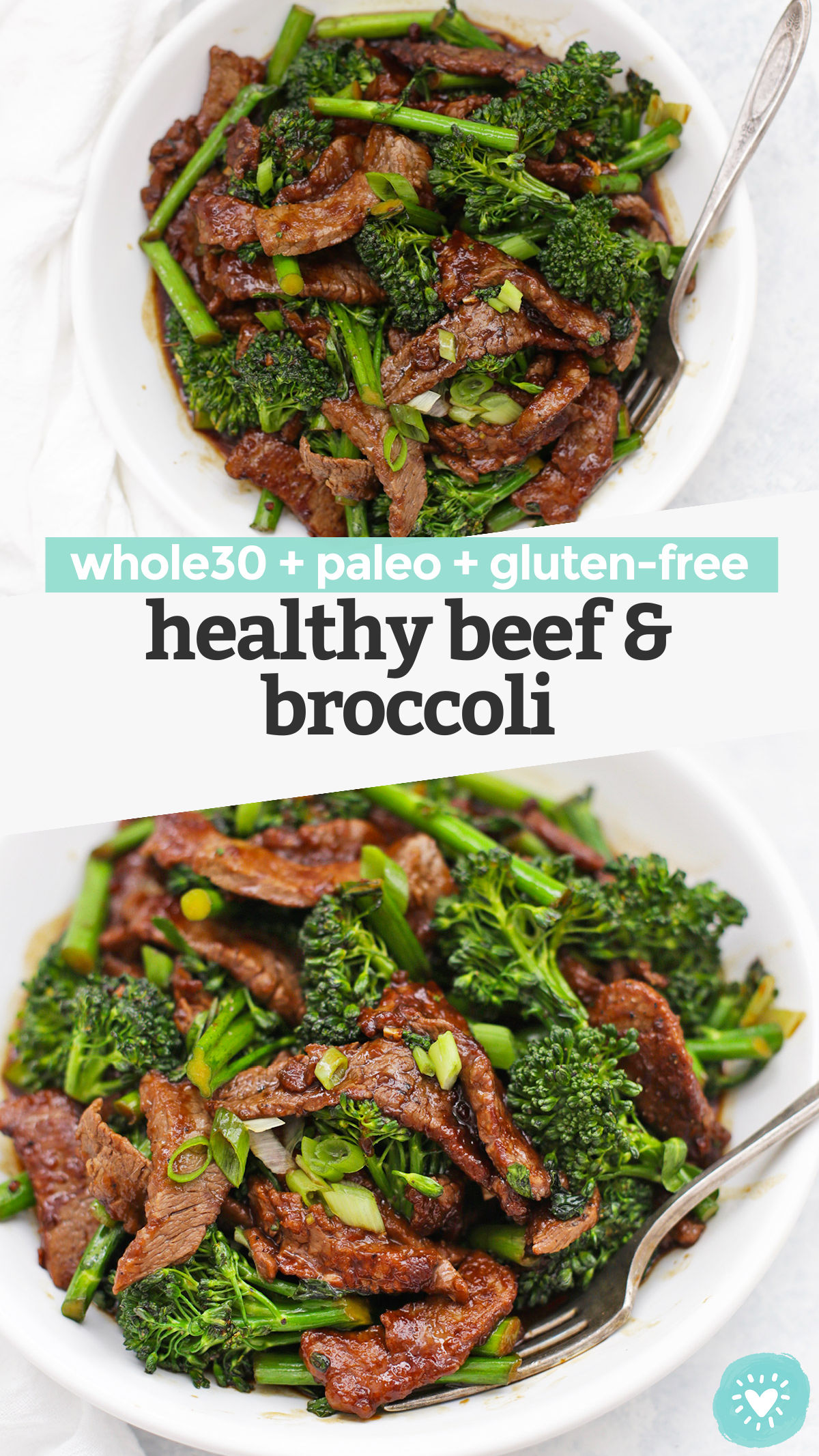 Healthy Beef and Broccoli - This take-out favorite is so easy to make at home and--BONUS--it's paleo, gluten free, and Whole30 approved! // paleo beef and broccoli // whole30 beef and broccoli, low carb beef and broccoli // beef and broccoli recipe // healthy stir fry // quick dinner // healthy dinner // whole30 dinner // paleo dinner // healthy beef recipe