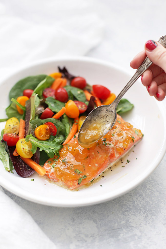 Sweet and Sour Glazed Salmon - Just a few ingredients in this yummy glaze.