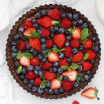 Gluten-free chocolate berry tart