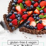 Gluten-free chocolate berry tart