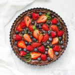 No Bake Chocolate Berry Tart from One Lovely Life
