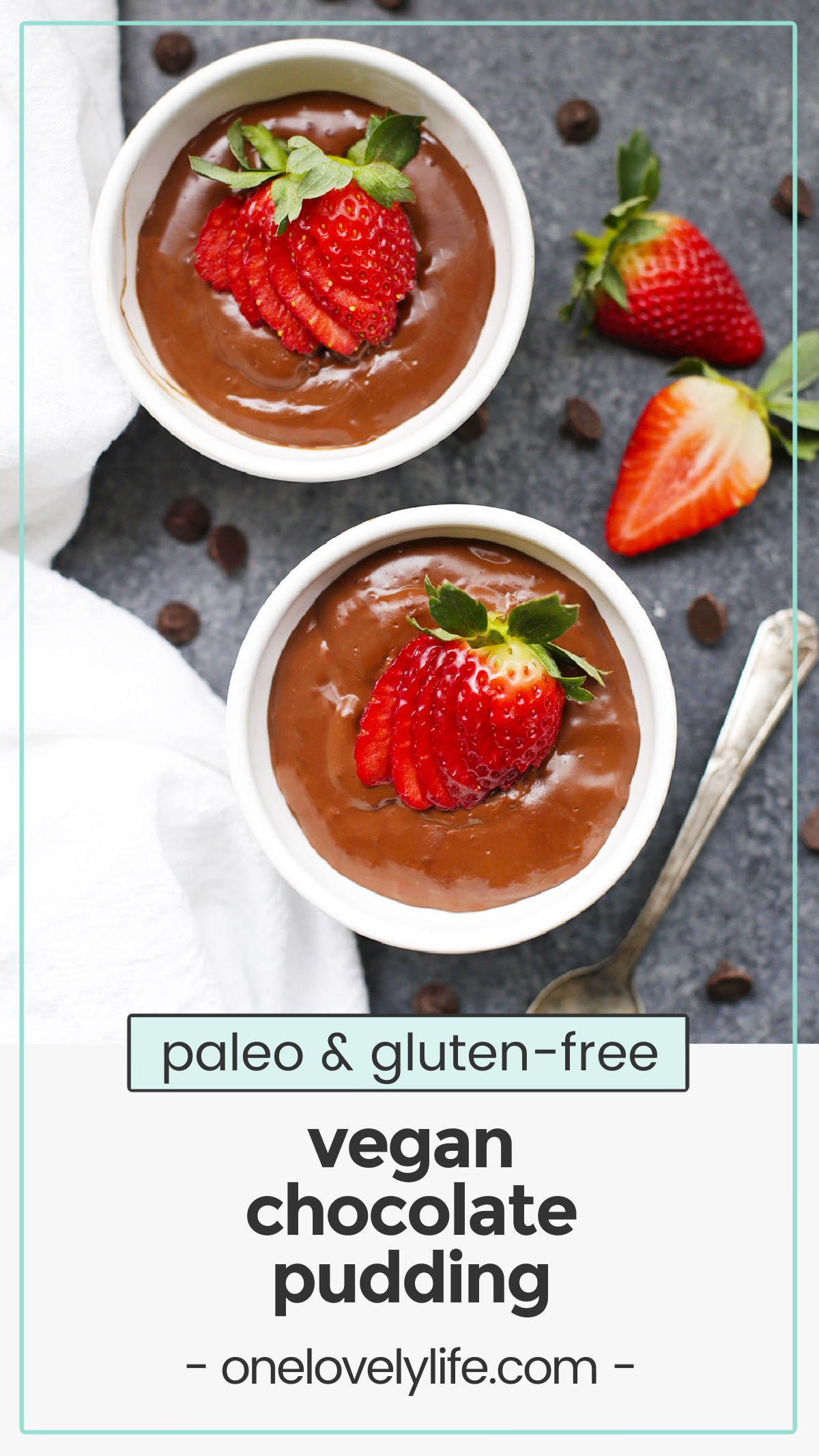 The BEST Vegan Chocolate Pudding - No weird ingredients, this is the real deal. Chocolatey, rich, and silky to boot! (Gluten free & Paleo) // dairy free chocolate pudding // gluten-free chocolate pudding // paleo chocolate pudding // healthy chocolate pudding recipe // vegan chocolate pudding no tofu // vegan chocolate pudding no avocado // vegan Valentine's Day dessert // paleo Valentine's Day dessert