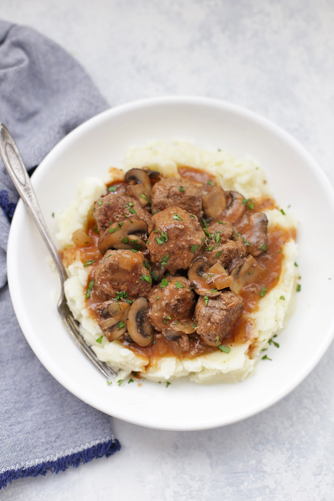 Salisbury Steak Meatballs - It's classic comfort at its finest. While it might not be the fanciest dish around, it certainly is one of the coziest!