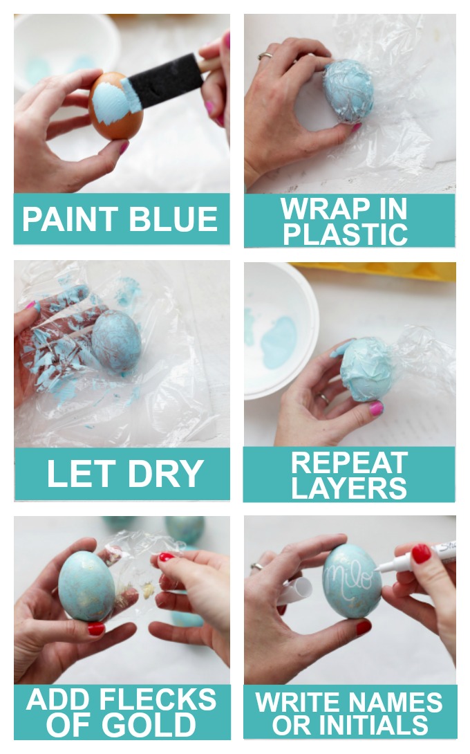 Personalized Robins Eggs - These are so cute and easy. They're perfect place settings for Easter! 