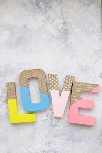 Colorful Wall Letters - So cute in playrooms, bedrooms, and for holidays!