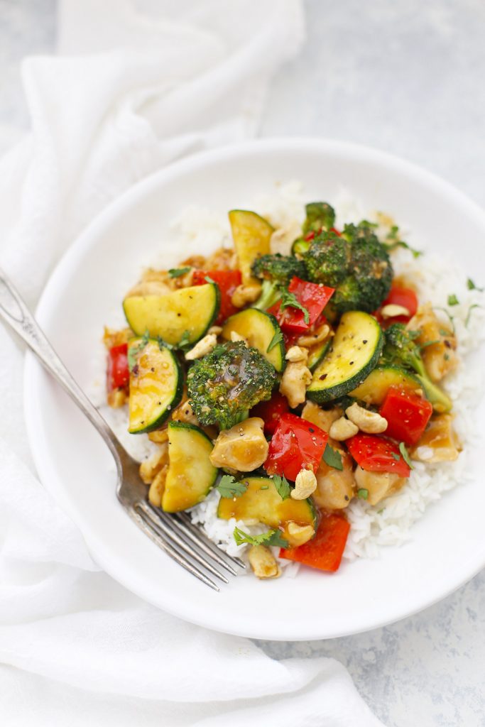 Healthy Cashew Chicken from One Lovely Life (Gluten-Free, Paleo)