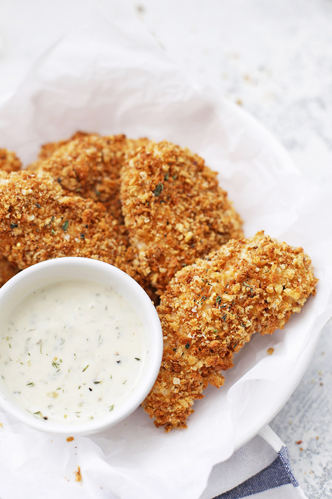 The BEST Gluten Free Chicken Tenders - These are crispy on the outside and tender and juicy on the inside. A family (and kid-approved!) favorite! 