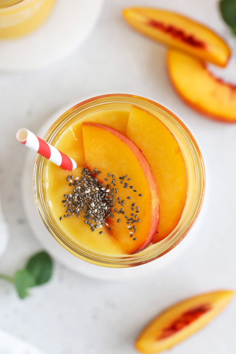 Peach Mango Bliss Smoothie (Paleo & Vegan)