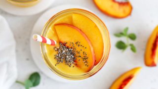 Peach Mango Bliss Smoothie (Paleo & Vegan) • One Lovely Life