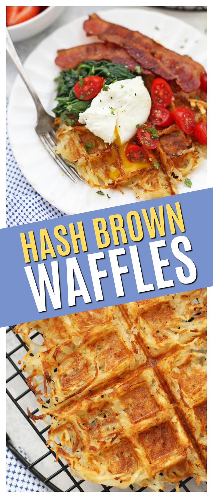 Waffle Hash Browns - This "set and forget" trick makes hash browns easy as can be! We love these for big breakfasts, awesome brunches, or delicious dinners! 