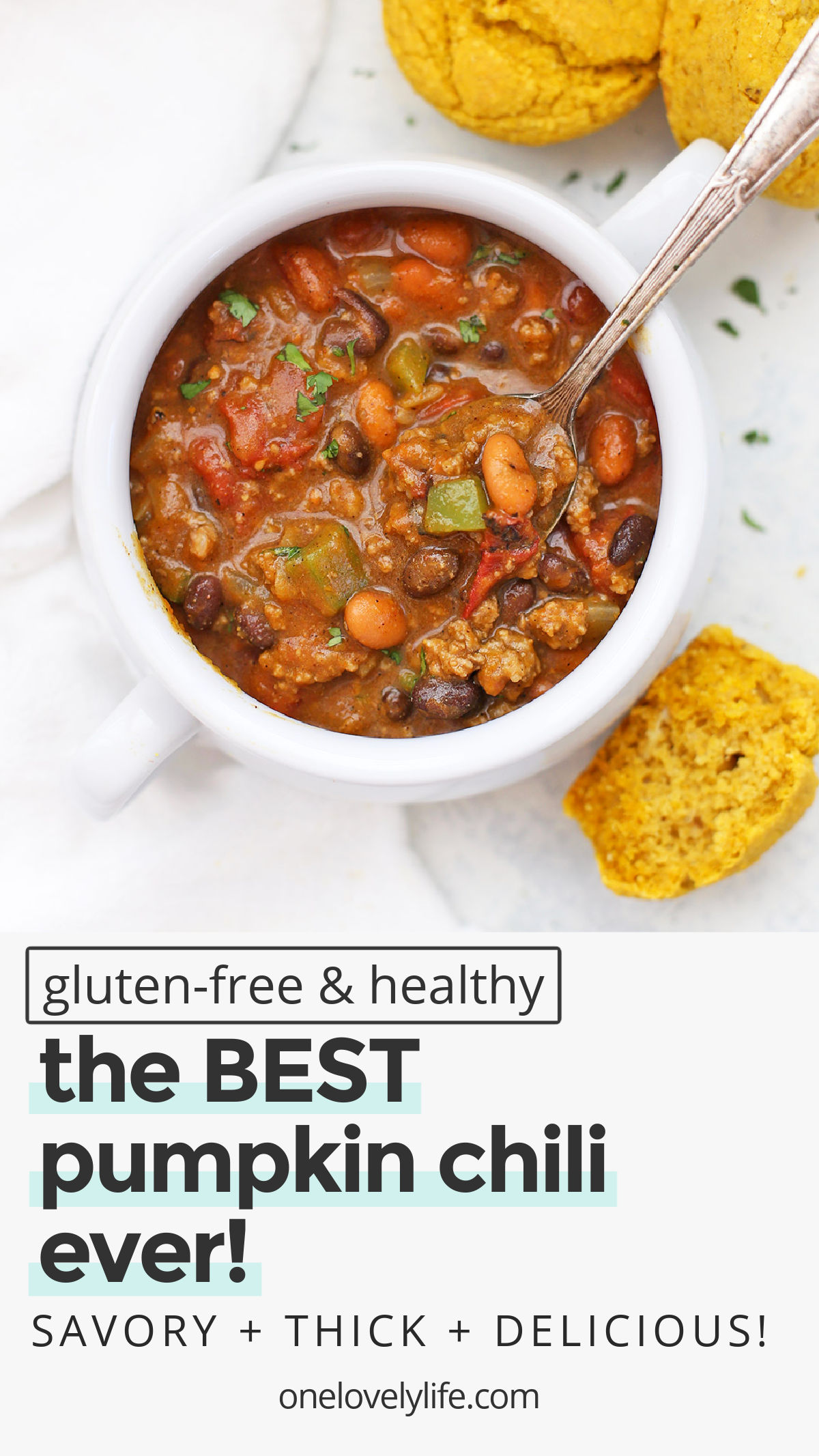 The BEST EVER Pumpkin Chili - This healthy pumpkin chili recipe might just win you a prize! (gluten-free, paleo-friendly and vegan-friendly!) // savory pumpkin recipes // pumpkin soup // how to make pumpkin chili // chili cook-off winner