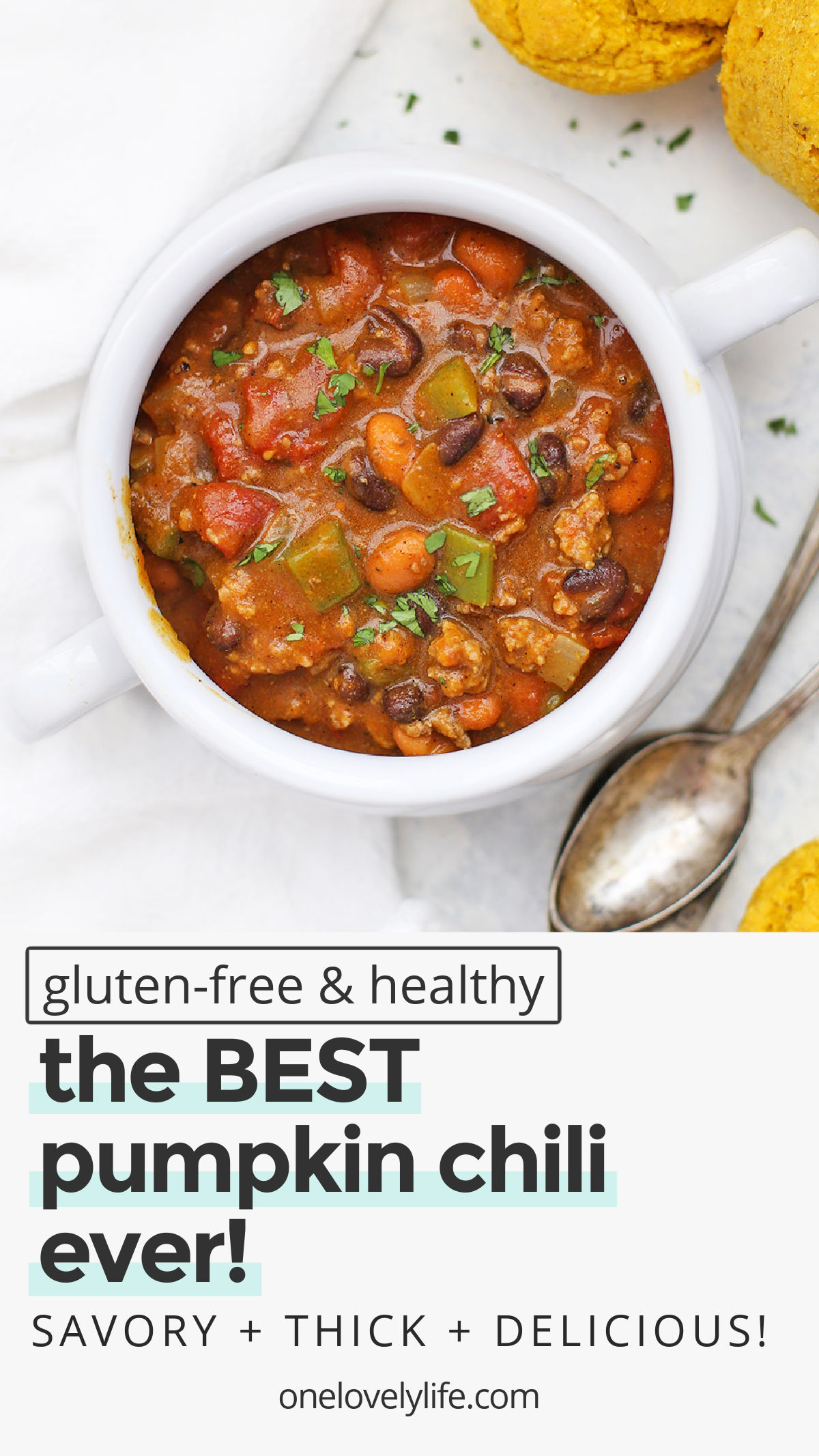 The BEST EVER Pumpkin Chili - This healthy pumpkin chili recipe might just win you a prize! (gluten-free, paleo-friendly and vegan-friendly!) // savory pumpkin recipes // pumpkin soup // how to make pumpkin chili // chili cook-off winner