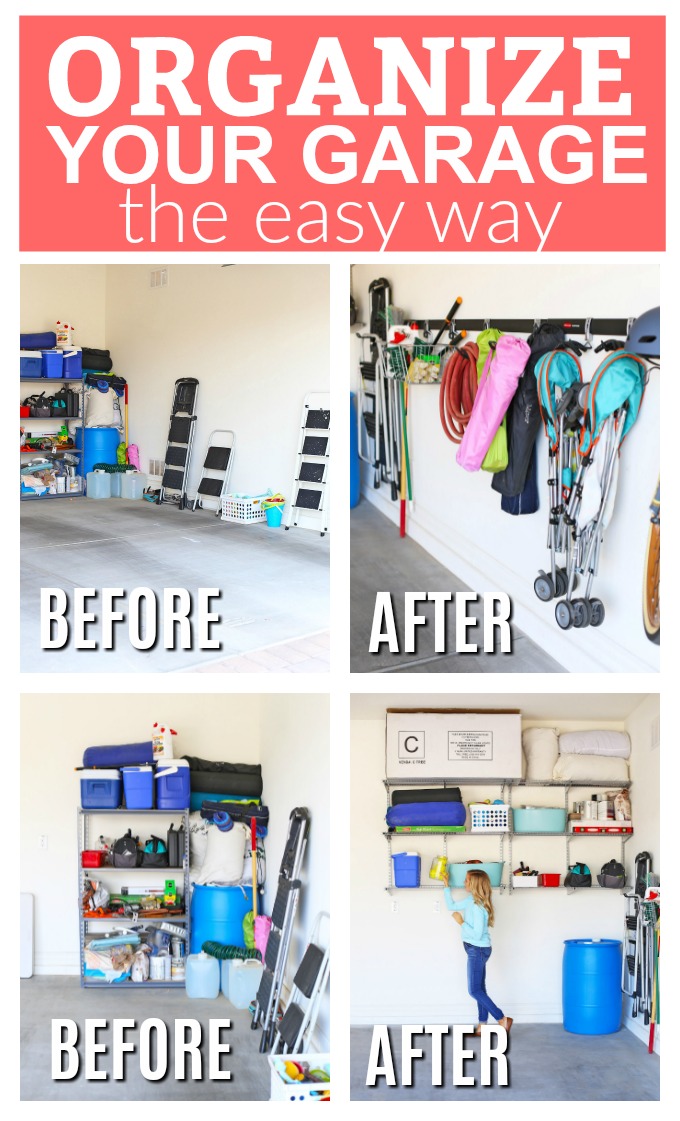 How to Organize Your Garage the EASY way! This system is such a life saver!