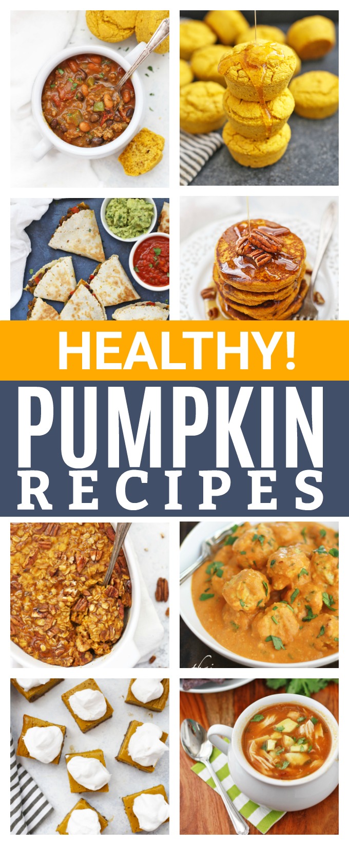 The best HEALTHY Pumpkin Recipes to make this season! Gluten free, vegan, and paleo options!