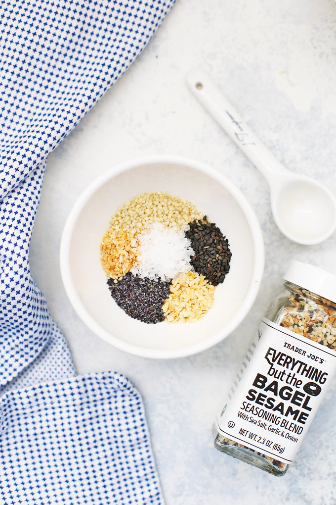 How to Make Your Own Everything Bagel Seasoning! This copycat Trader Joe's seasoning is good on EVERYTHING! 
