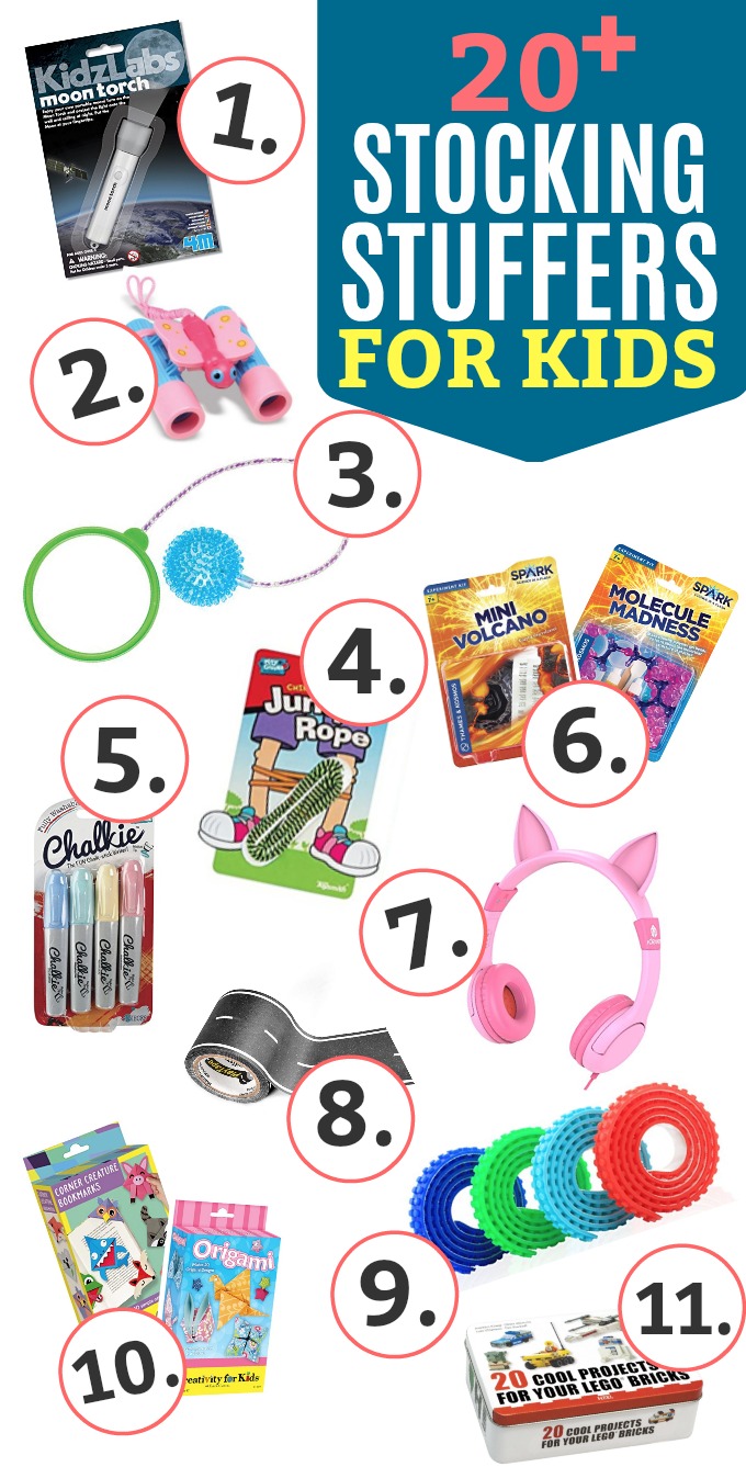 20+ Stocking Stuffers for Kids - These kids stocking stuffers are such a fun way to start Christmas morning! 