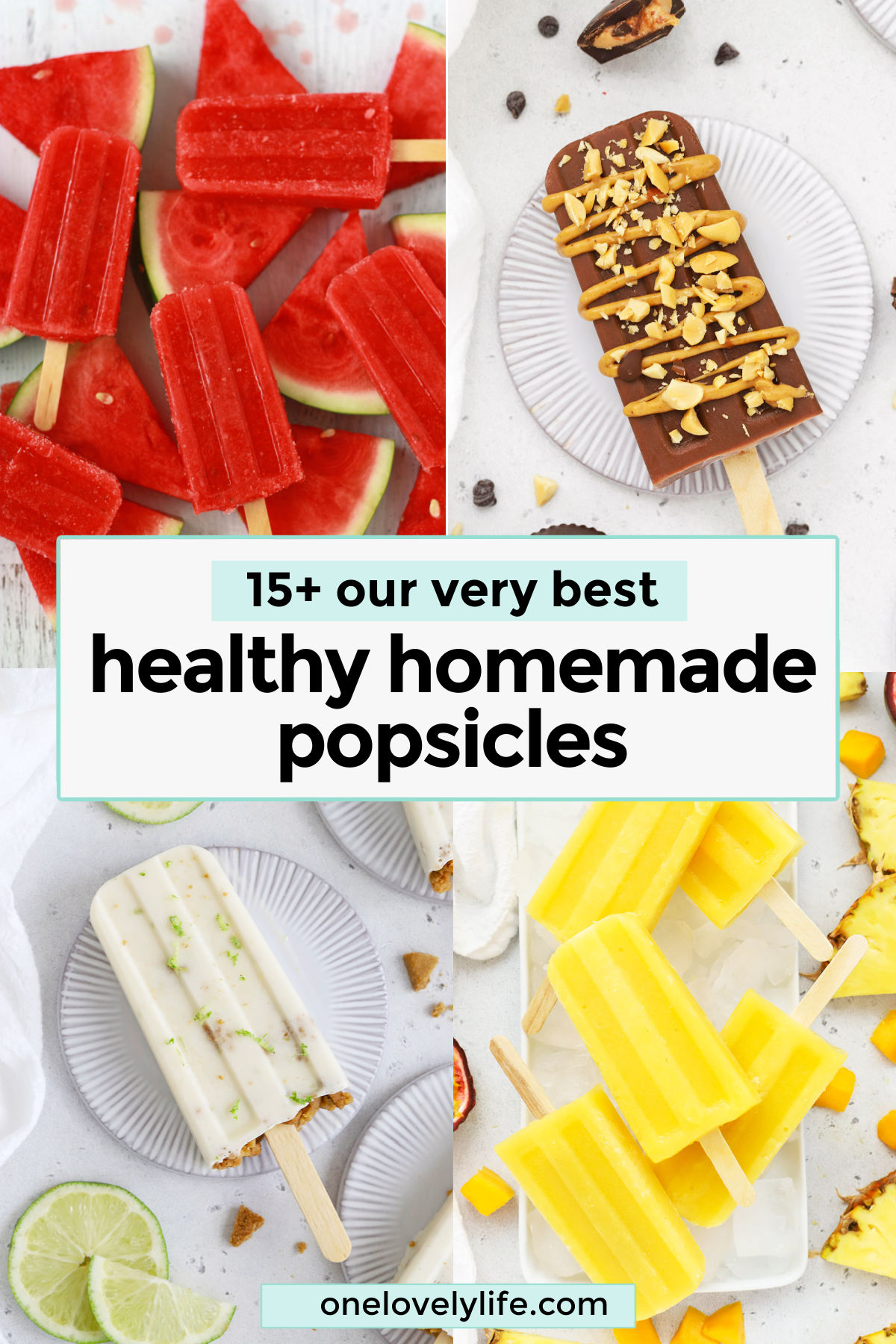 The BEST Healthy Homemade Popsicles - Some of the BEST healthy popsicle recipes on the net! (Naturally-sweetened, gluten-free & dairy-free!) // Homemade Popsicle Recipe // Healthy Popsicles // Vegan Popsicles // Paleo Popsicles // Healthy Ice Pops