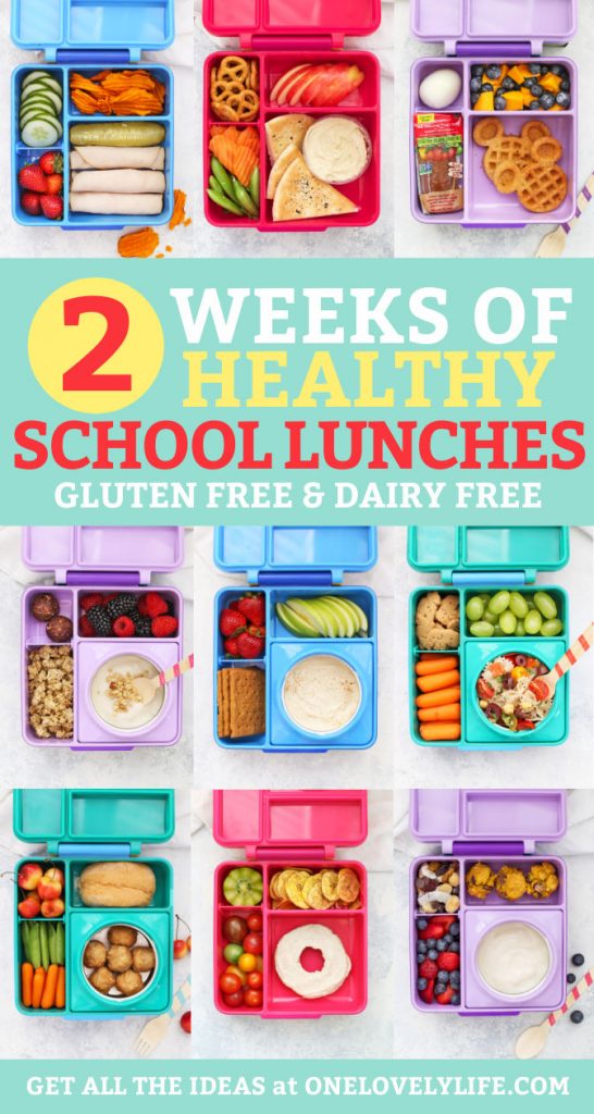 2 Weeks of Healthy School Lunch Ideas • One Lovely Life