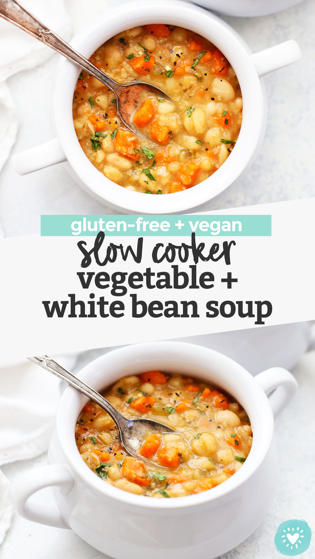 Slow Cooker Vegetable Bean Soup Vegan One Lovely Life