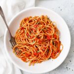 Pasta with Pomodoro Sauce from One Lovely Life