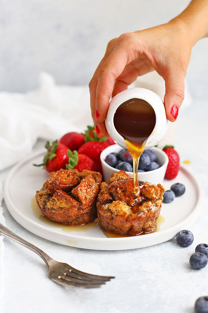 Gluten Free French Toast Cups & Syrup from One Lovely Life
