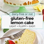 gluten free lemon cake with fresh berries
