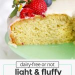 gluten free lemon cake with fresh berries