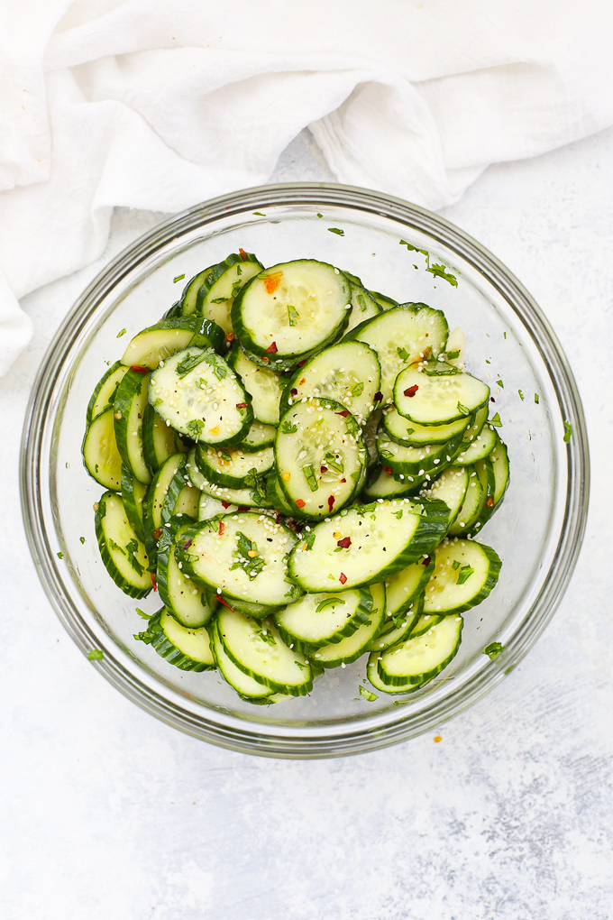 Thai Cucumber Salad from One Lovely Life