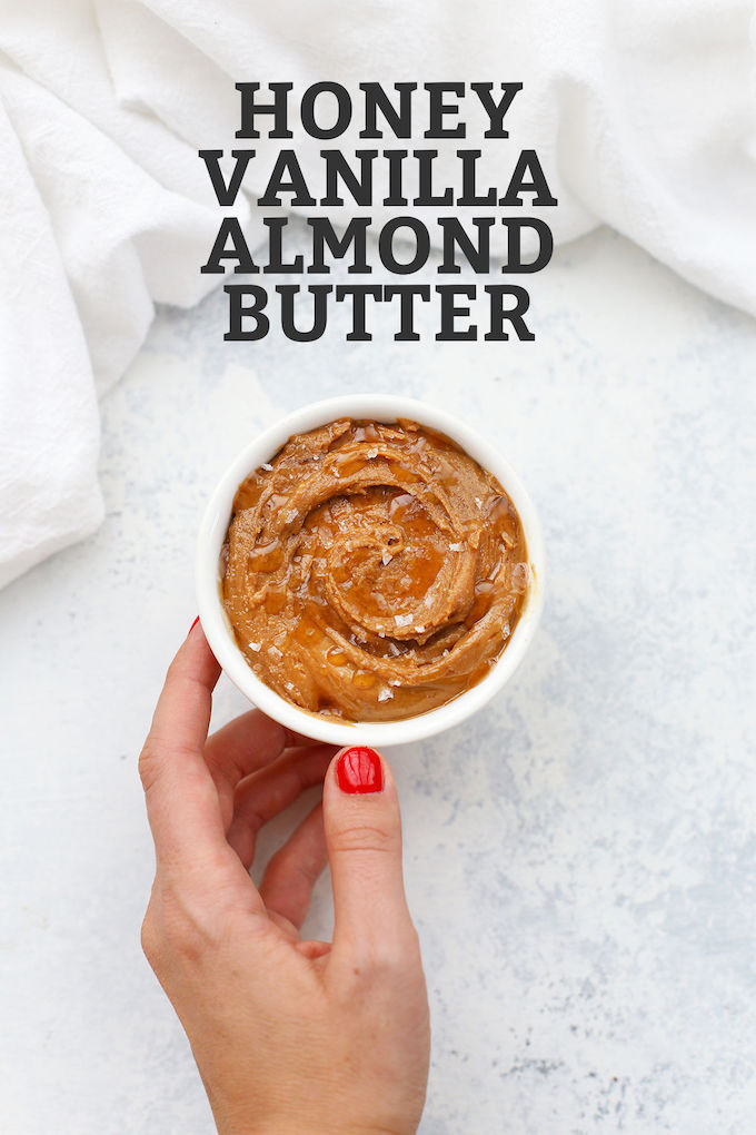 Honey Vanilla Flavored Almond Butter from One Lovely Life