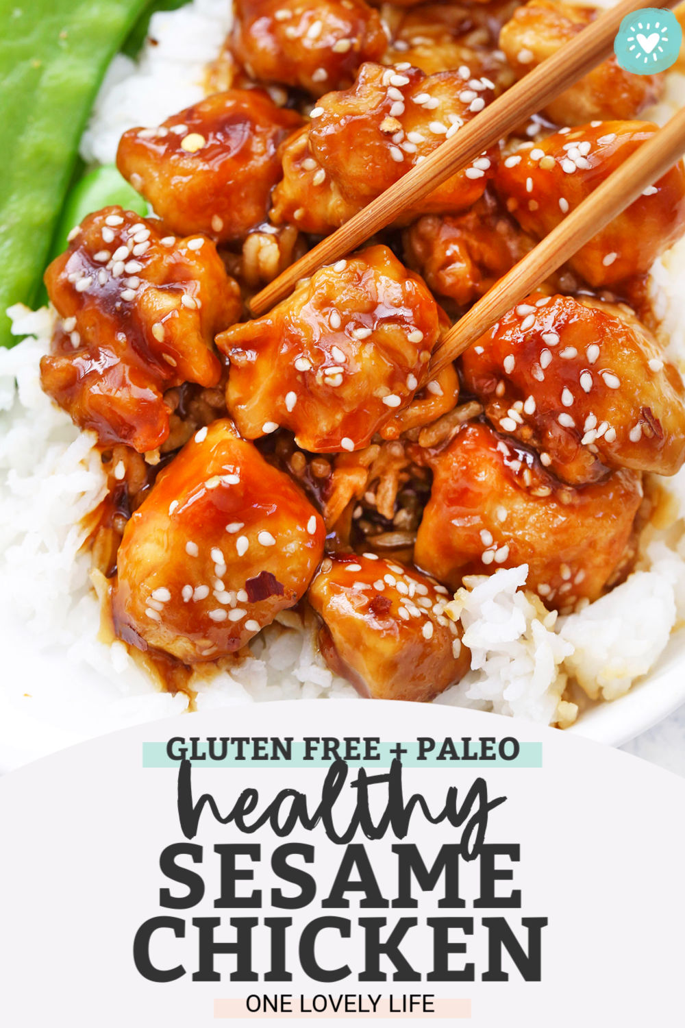 Healthy Sesame Chicken (Gluten Free + Paleo Friendly) • One Lovely Life