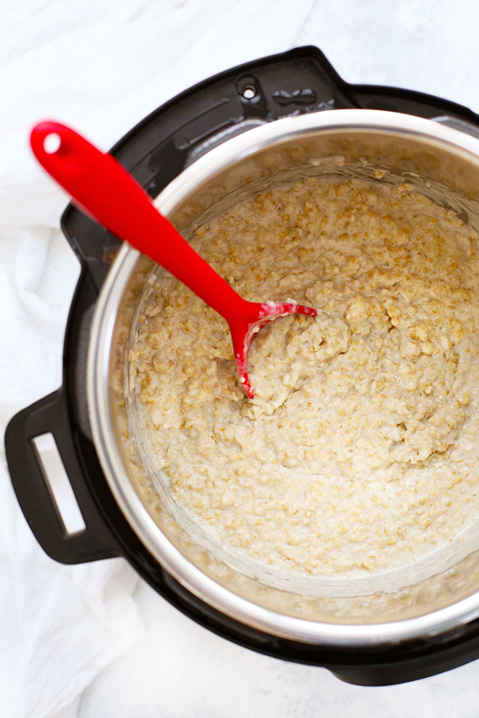 Instant Pot Steel Cut Oats from One Lovely Life