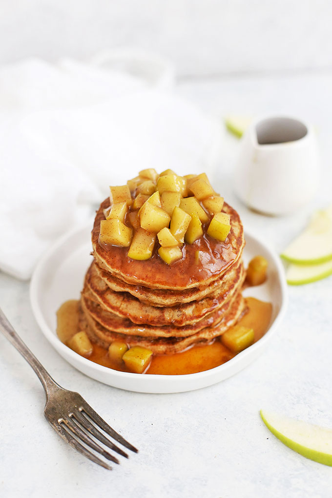 Blender Apple Oatmeal Pancakes (Gluten & Dairy Free)