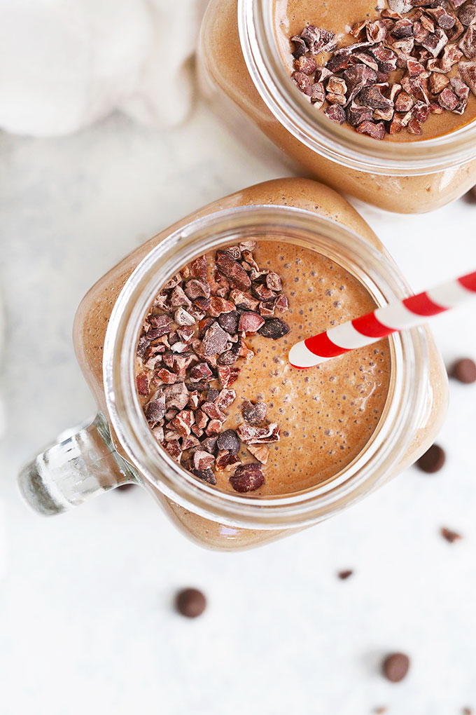 Paleo or Vegan Chocolate Smoothie from One Lovely Life