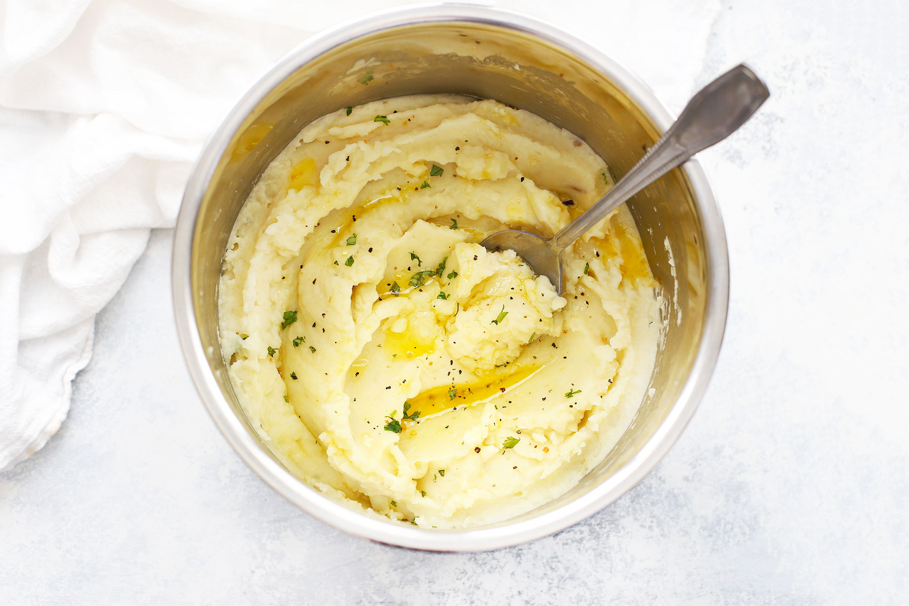 Instant Pot Mashed Potatoes (Dairy Free + Vegan Options!) • One Lovely Life