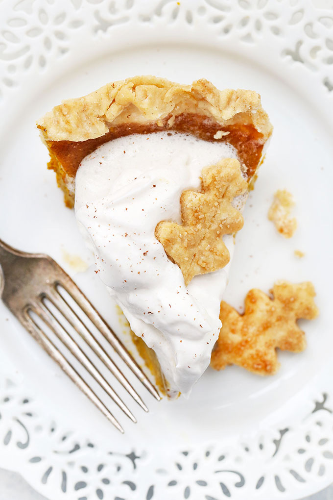 Maple Pumpkin Pie from One Lovely Life