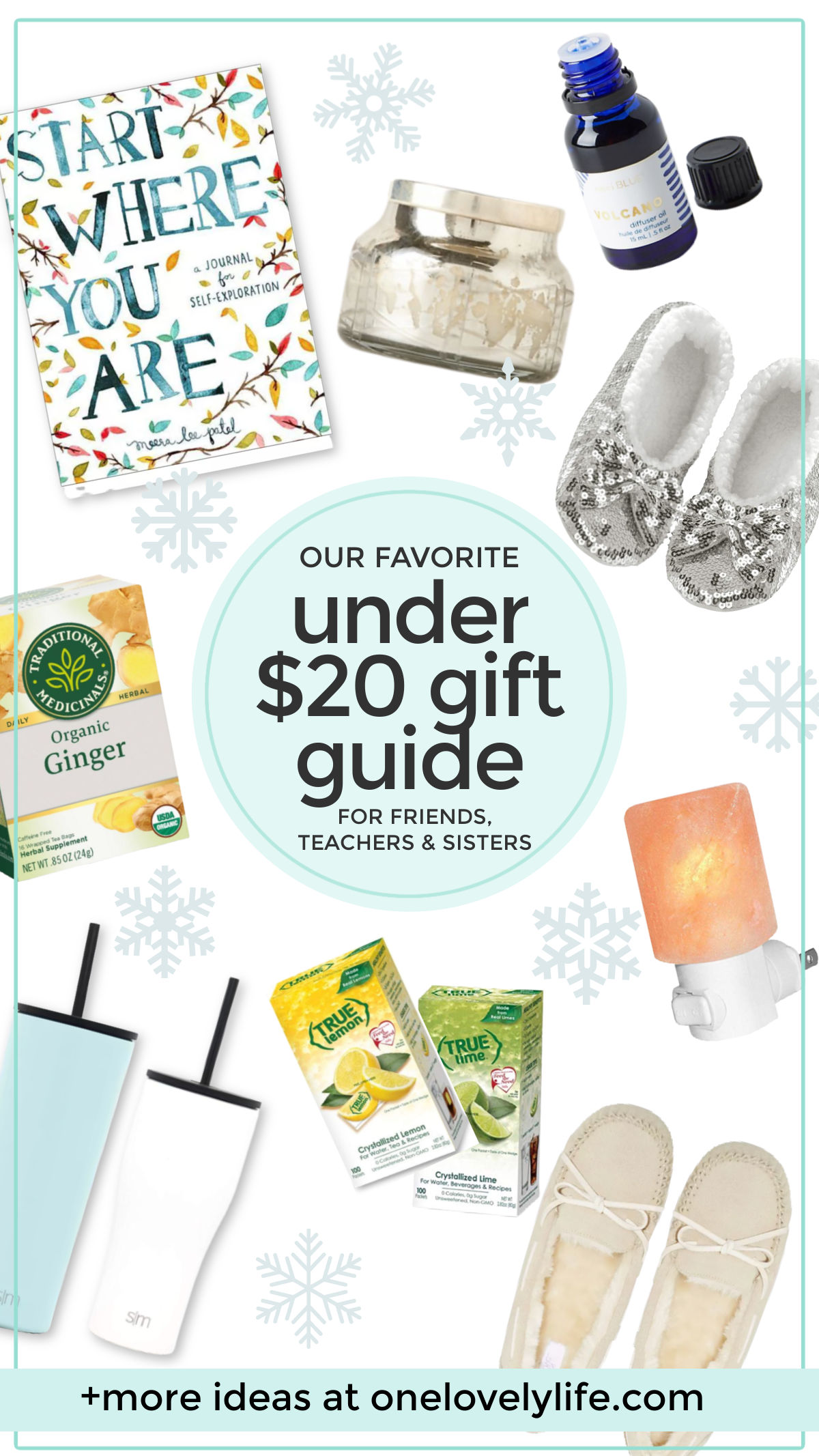 The Under $20 Gift Guide is HERE! - Great gifts can be found on a budget! I've rounded up 40+ AWESOME gifts ideas for $20 or less. They're perfect for friends, sisters, moms, in-laws, teachers, and YOU! // Budget gift ideas // teacher gift ideas // friend gift ideas // sister gift ideas // mother in law gifts // mom gifts // gifts for mom // gifts for in-laws // gifts for teachers // gifts for friends // gifts for sisters #giftguide #giftideas #holidaygifts #budgetgifts