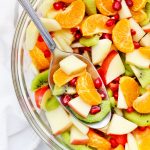 Winter Fruit Salad with Orange Dressing from One Lovely Life