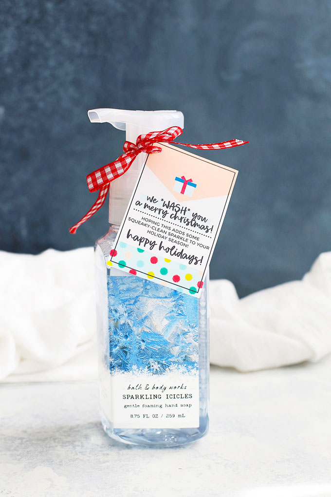 Holiday Soap Gift Idea + Free Printable Gift Tags from One Lovely Life