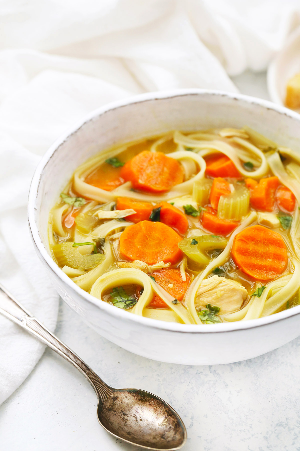 Ginger Chicken Noodle Soup from One Lovely Life