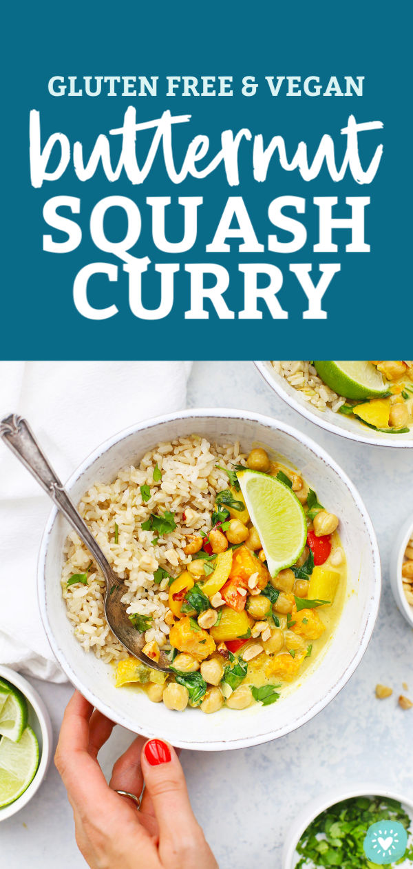 Vegan Butternut Squash Curry Bowls from One Lovely Life