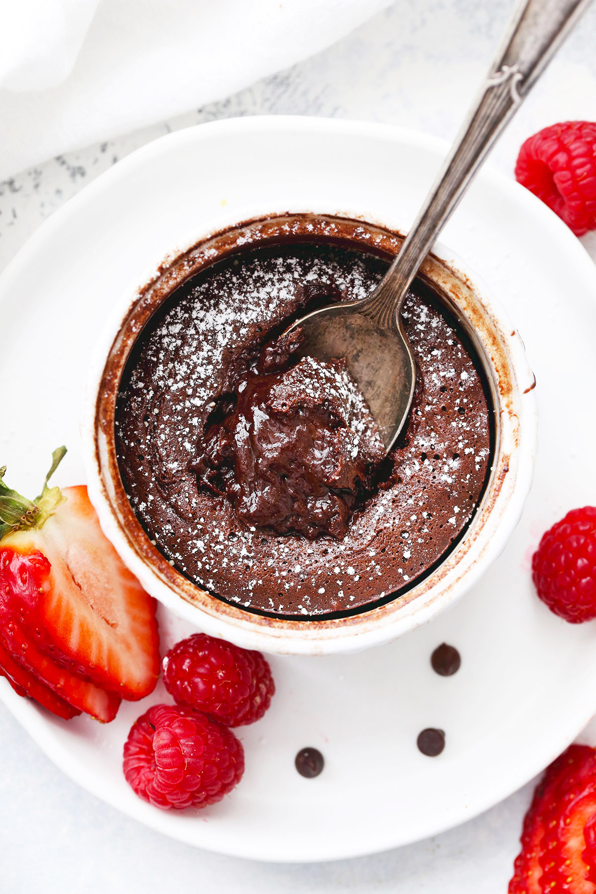 Paleo Chocolate Lava Cake from One Lovely Life