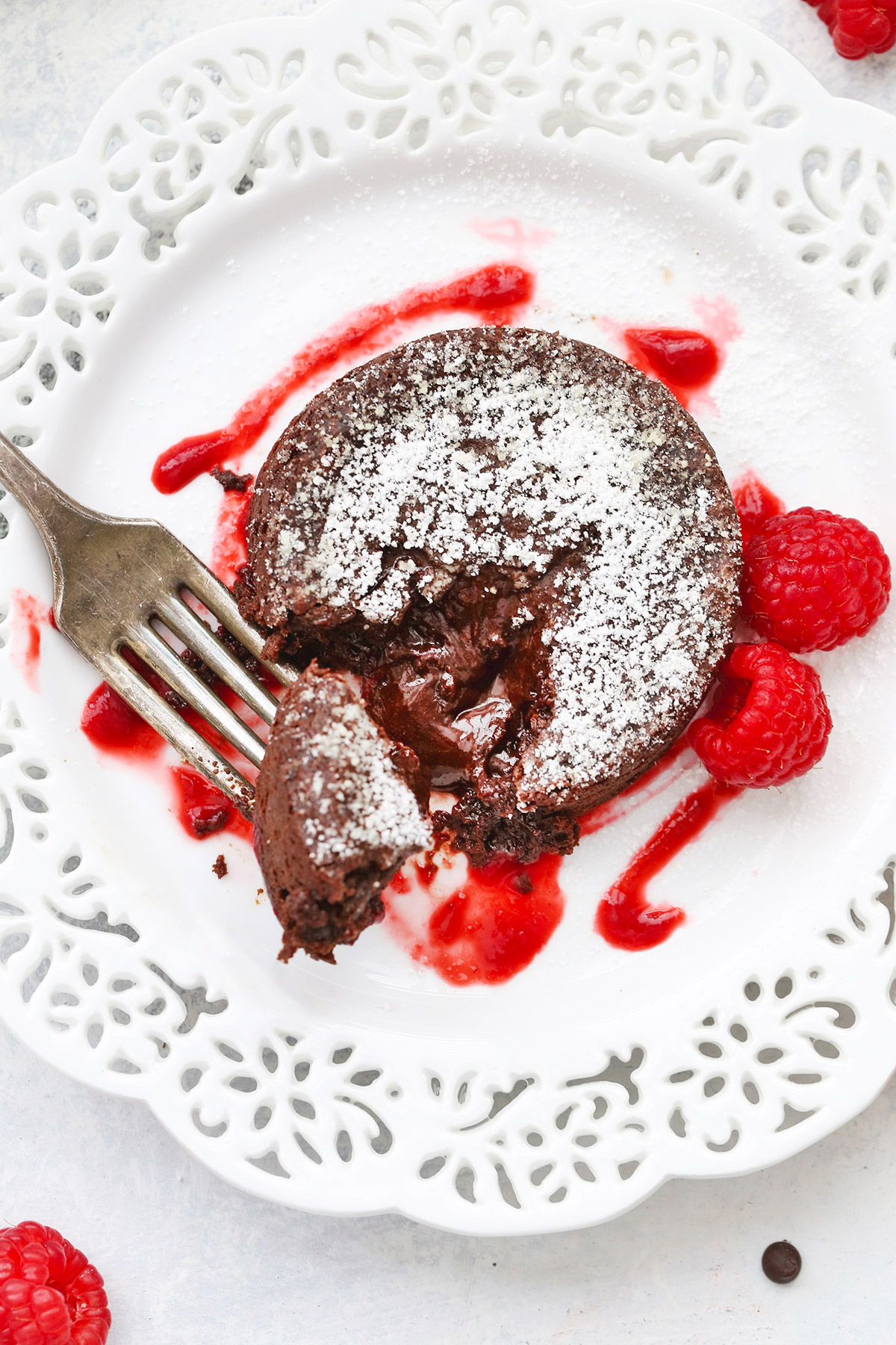 Paleo Chocolate Lava Cake from One Lovely Life