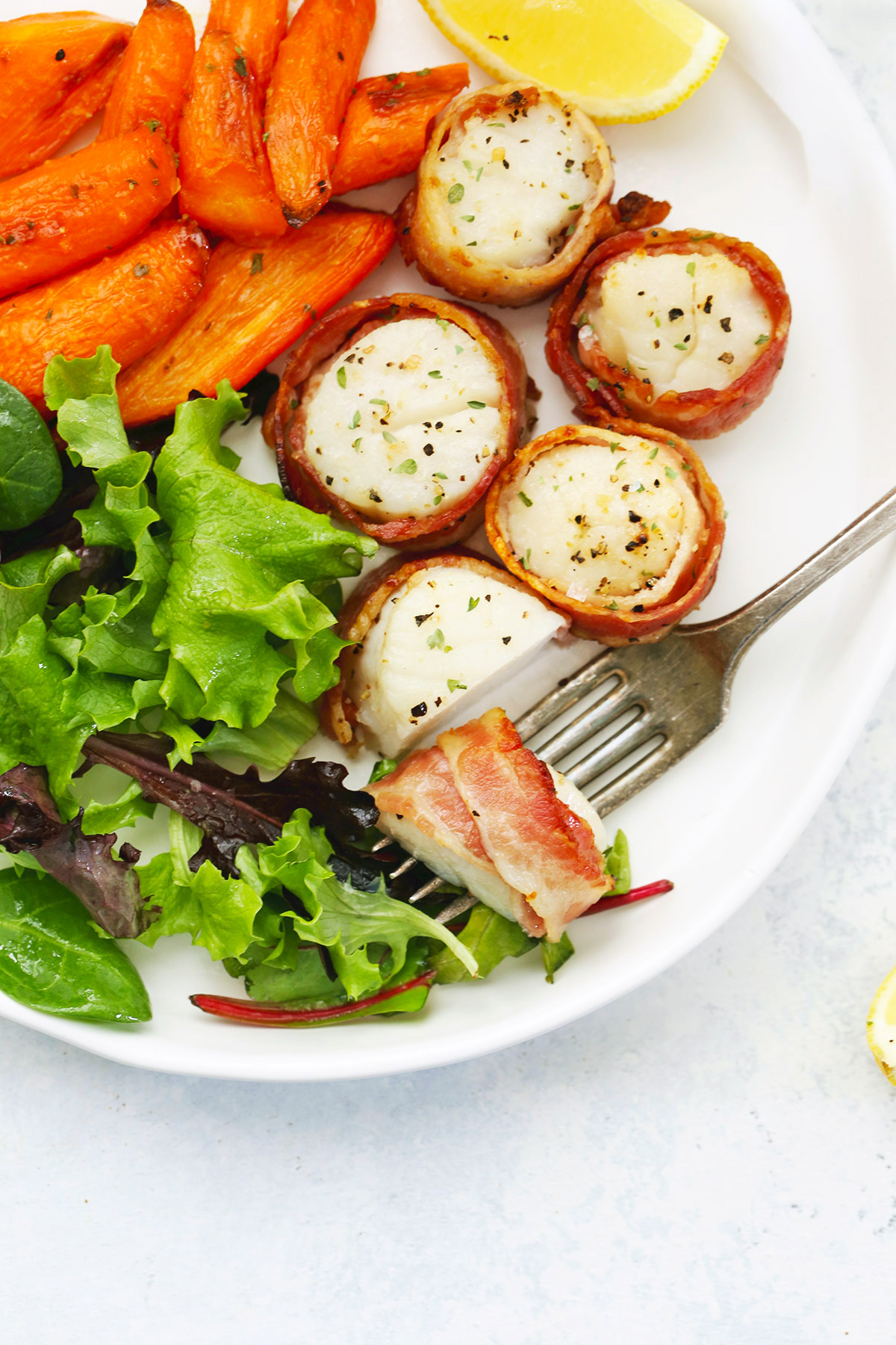 Bacon-Wrapped Scallops Recipe from One Lovely Life